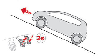 Citroen C3. Hill start assist