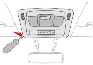 Citroen C3. Interior lighting