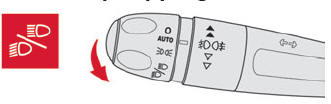 Citroen C3. Lighting control