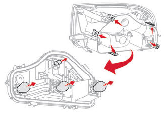 Citroen C3. Rear lamps
