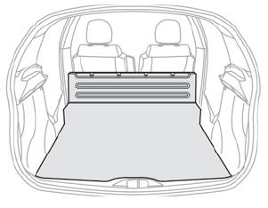 Citroen C3. Rear shelf (commercial version)