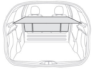 Citroen C3. Rear shelf (commercial version)