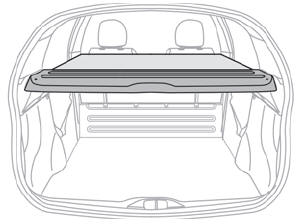 Citroen C3. Rear shelf (commercial version)