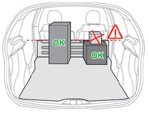 Citroen C3. Rear shelf (commercial version)