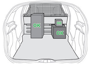 Citroen C3. Rear shelf (commercial version)