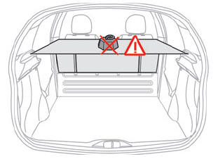 Citroen C3. Rear shelf (commercial version)